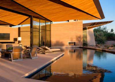 Contemporary Modern Architecture in Paradise Valley, Arizona.