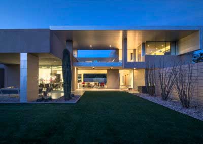 Contemporary Modern home in Scottsdale Arizona. Custom Home, designed by Architect Brent Kendle