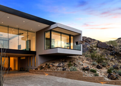 Hillside Architecture Photography of Desert Jewel Residence by award-winning, regionally inspired custom residential architectural firm Kendle Design Collaborative