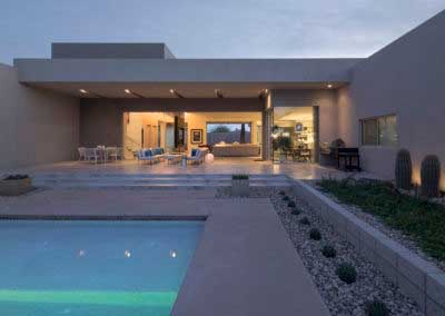 Contemporary Modern home in Scottsdale Arizona. This is a Custom home designed by Architect Brent Kendle.