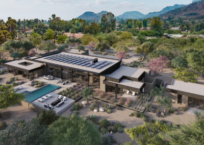 Architecture Rendering of Fairway Vista Residence by award-winning, regionally inspired custom residential architectural firm Kendle Design Collaborative