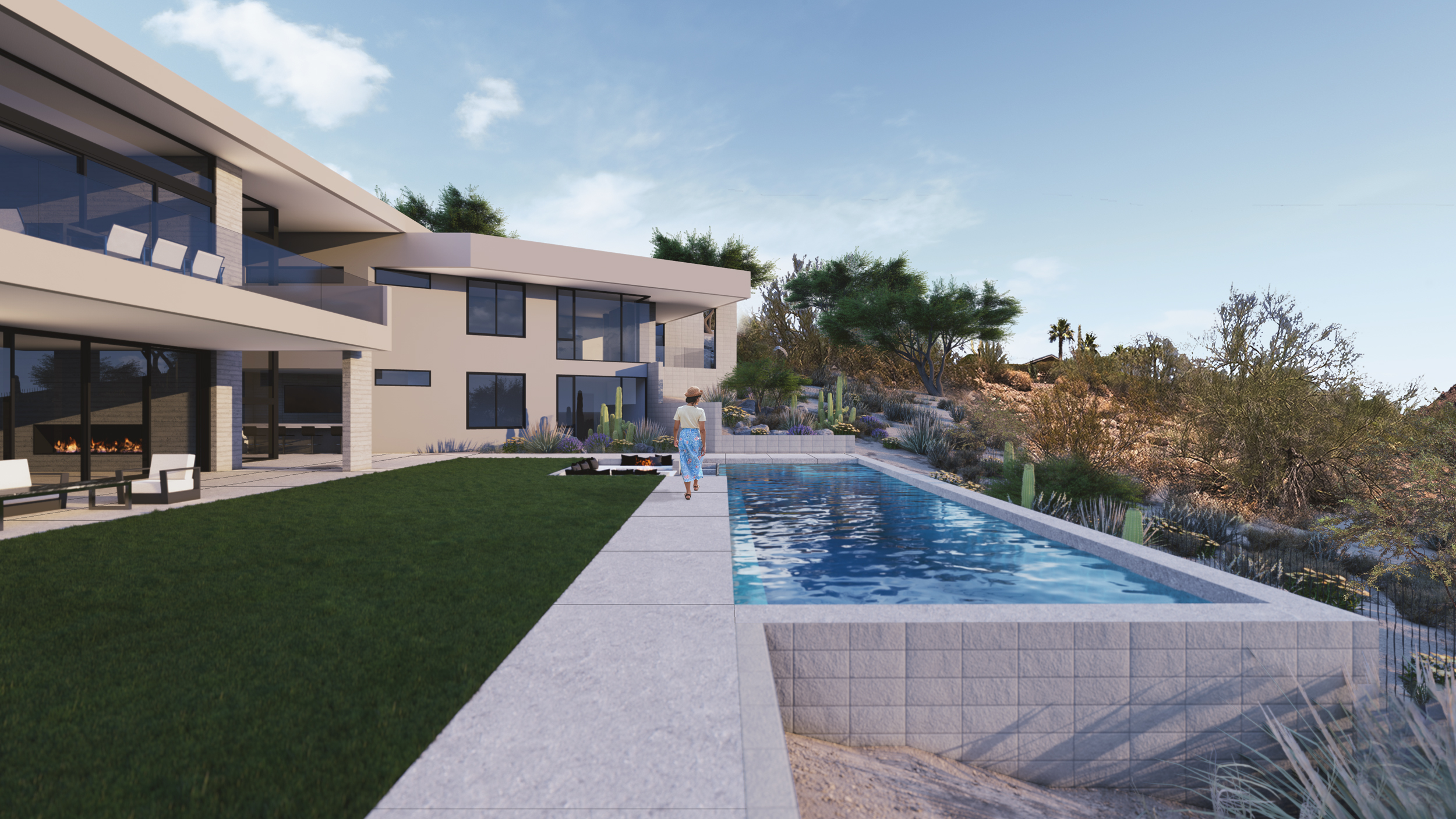 Clearview_KendleDesign_Modern Hillside Home_Paradise Valley_Scottsdale (2)