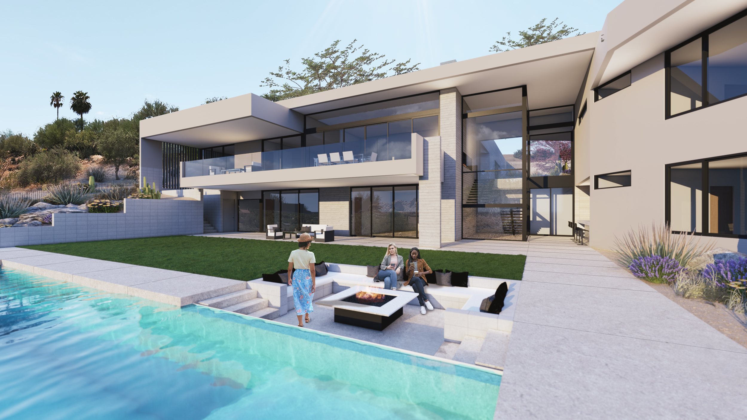 Clearview_KendleDesign_Modern Hillside Home_Paradise Valley_Scottsdale (4)