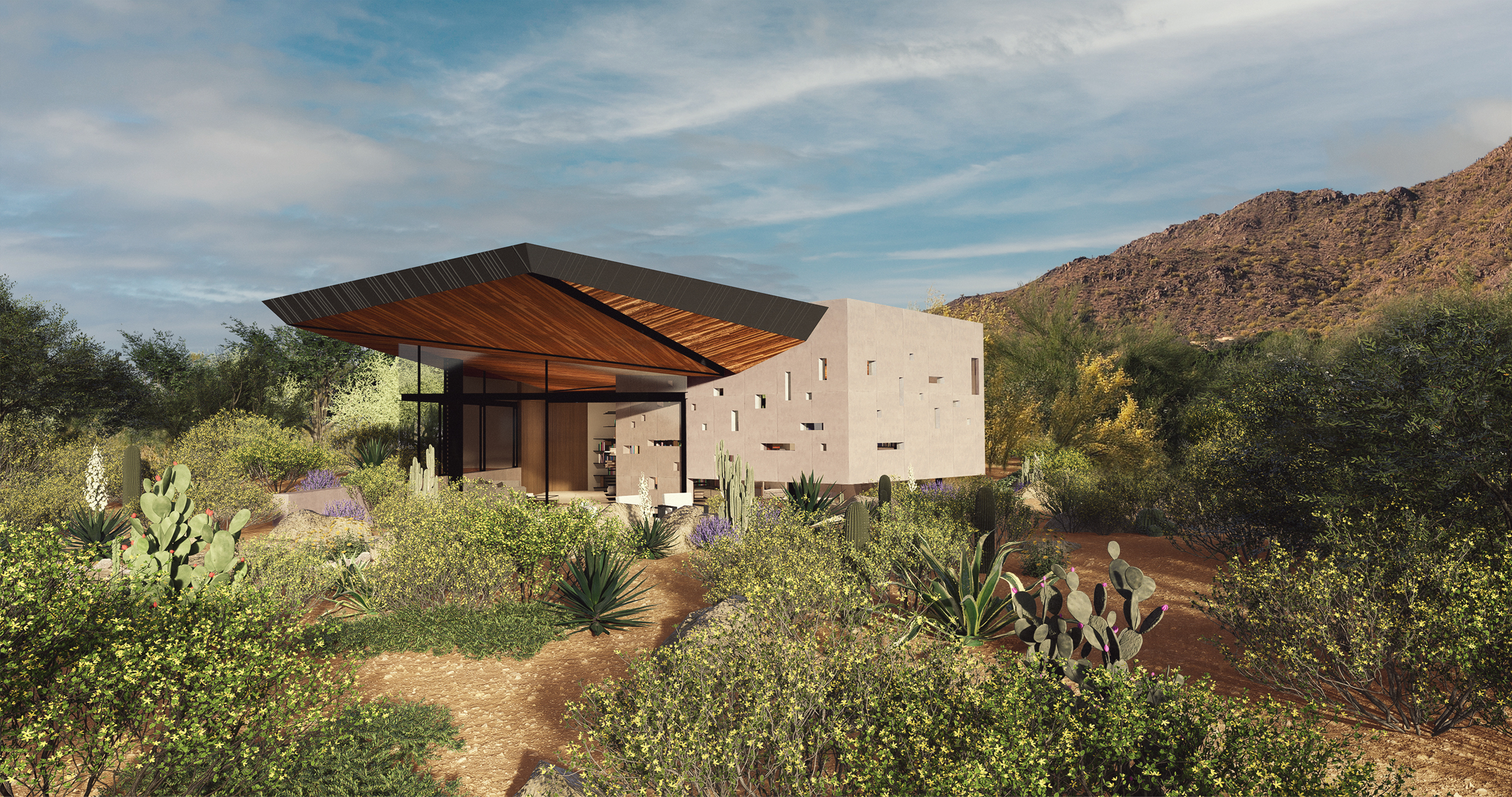 DancingLight_Modern_Paradise Valley (2) Birds Nest – Scottsdale Custom Home – Modern Architecture