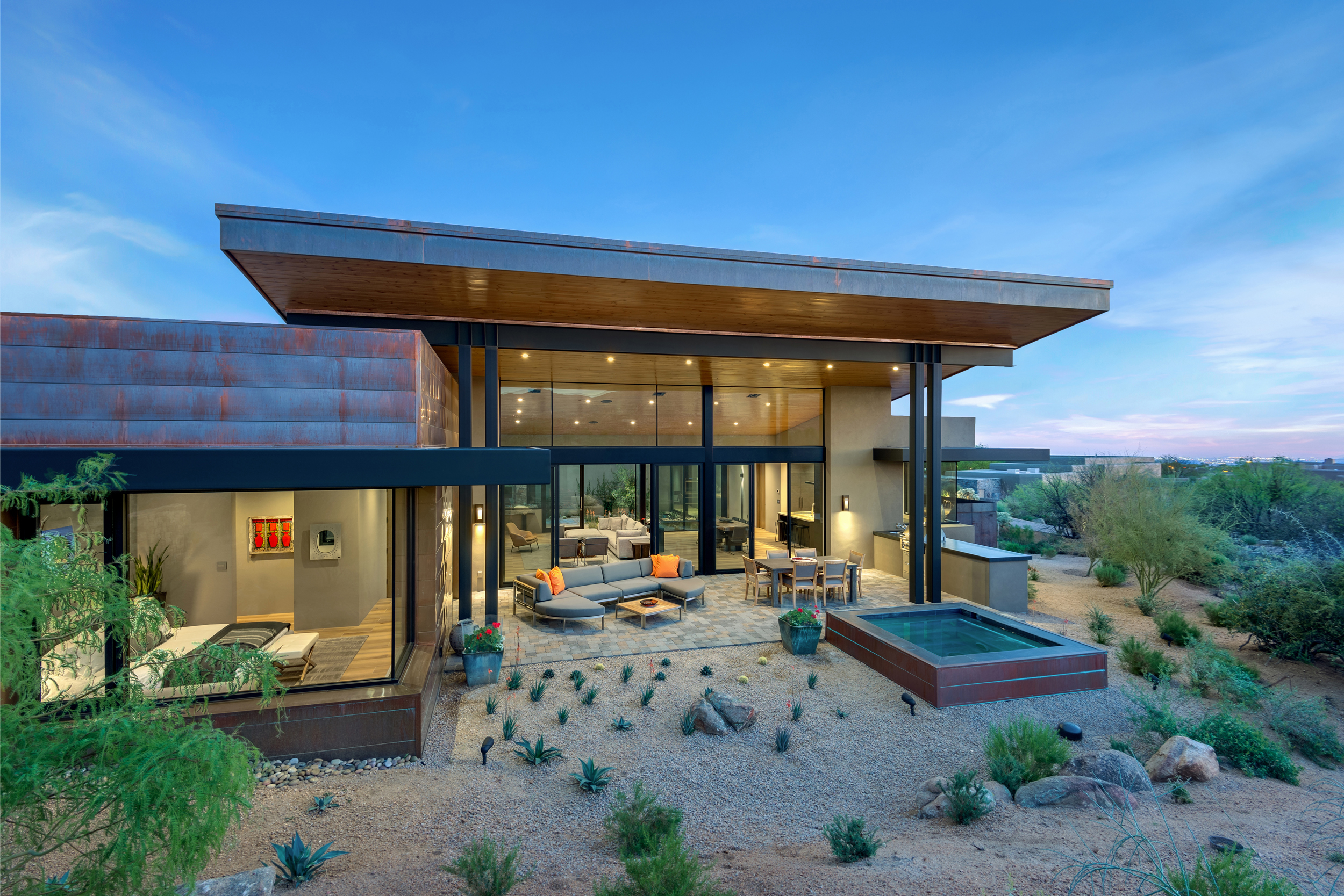 Painted Sky_Desert Mountain_Scottsdale_Luxury_Architecture_Modern_Contemporary_Custom Home_Kendle Design Collaborative (2) Birds Nest – Scottsdale Custom Home – Modern Architecture