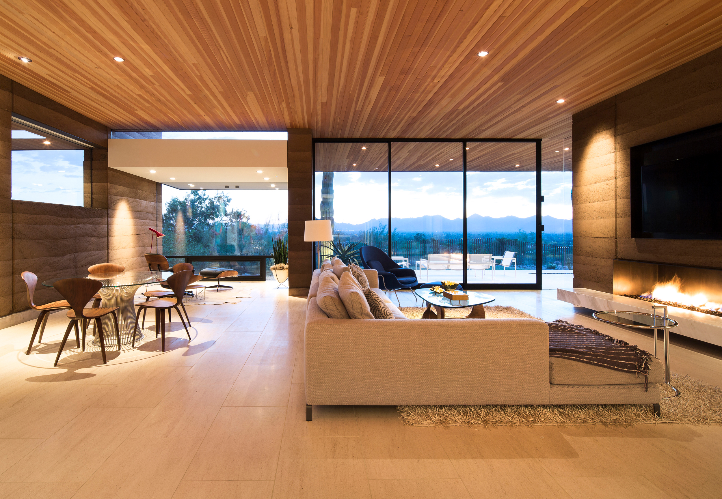 Rammed Earth Modern_Paradise Valley AZ_Custom Home_Architect_Design_Hillside_Kendle Design Collaborative (10) Birds Nest – Scottsdale Custom Home – Modern Architecture