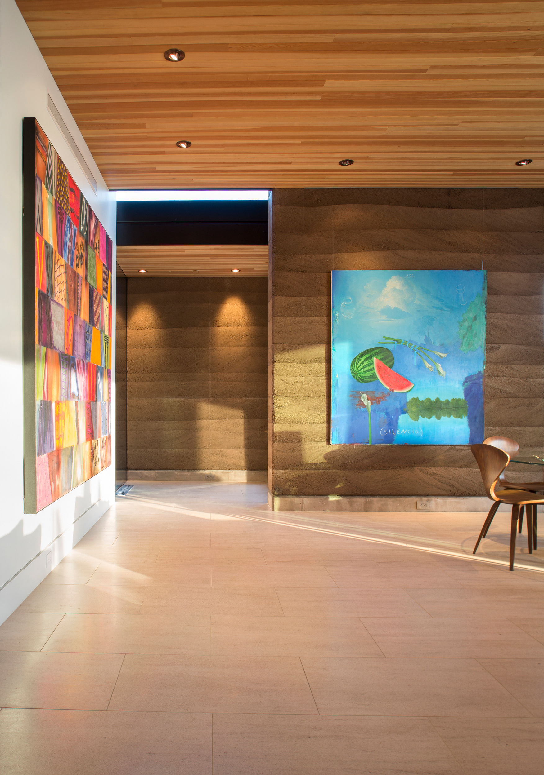Rammed Earth Modern_Paradise Valley AZ_Custom Home_Architect_Design_Hillside_Kendle Design Collaborative (18) Birds Nest – Scottsdale Custom Home – Modern Architecture
