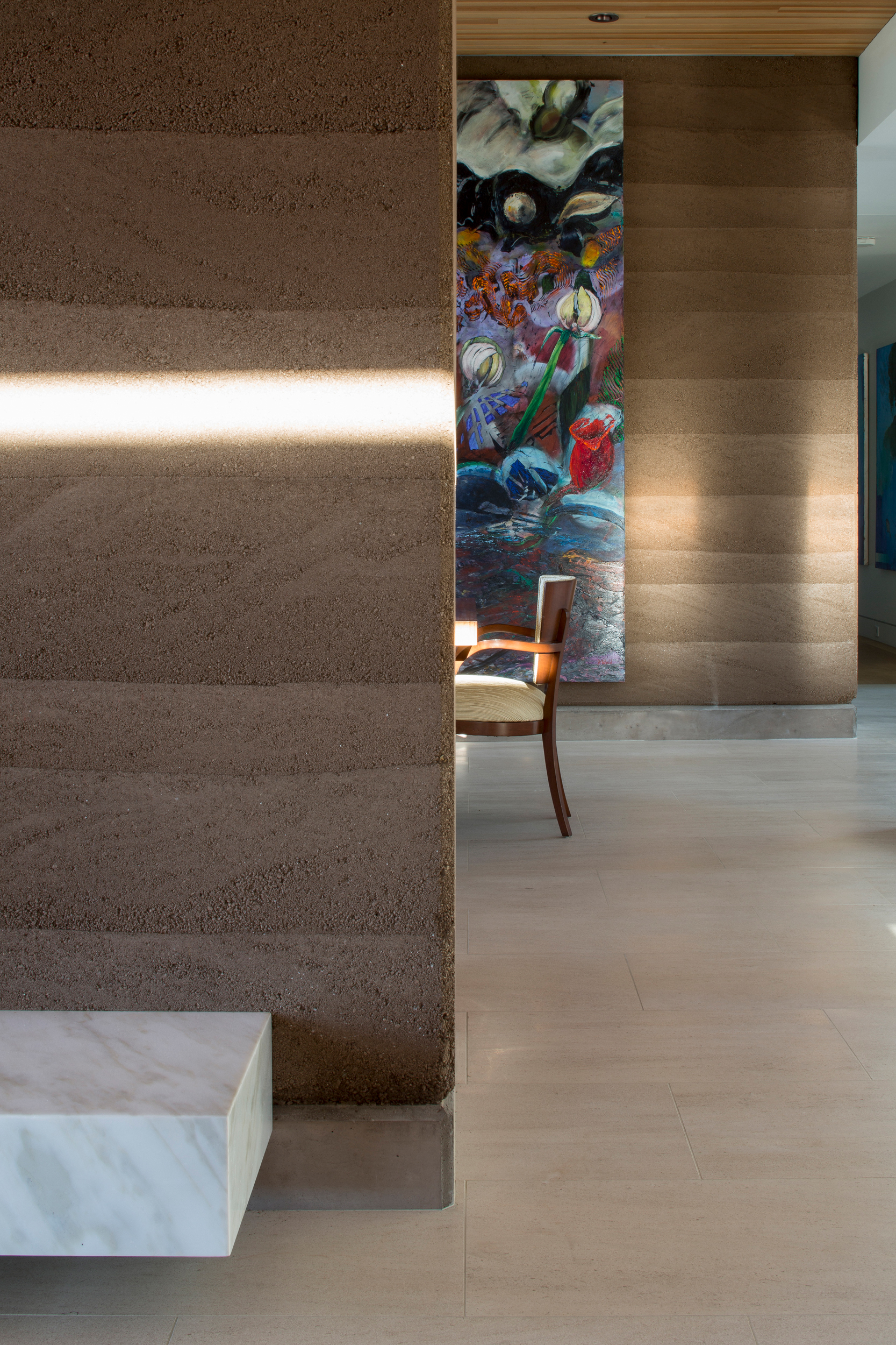 Rammed Earth Modern_Paradise Valley AZ_Custom Home_Architect_Design_Hillside_Kendle Design Collaborative (4) Birds Nest – Scottsdale Custom Home – Modern Architecture