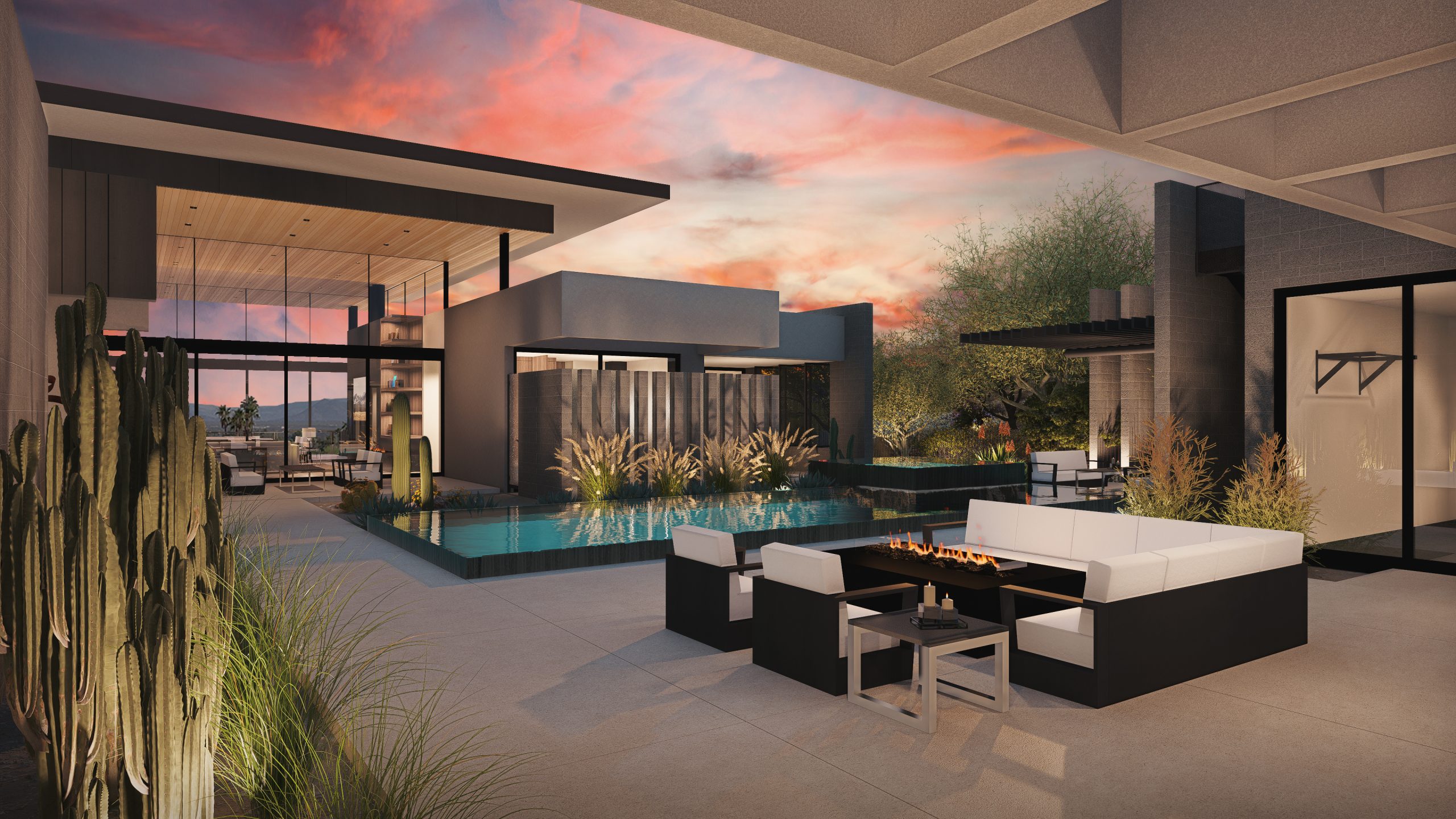 Feline Frontier (1) Birds Nest – Scottsdale Custom Home – Modern Architecture