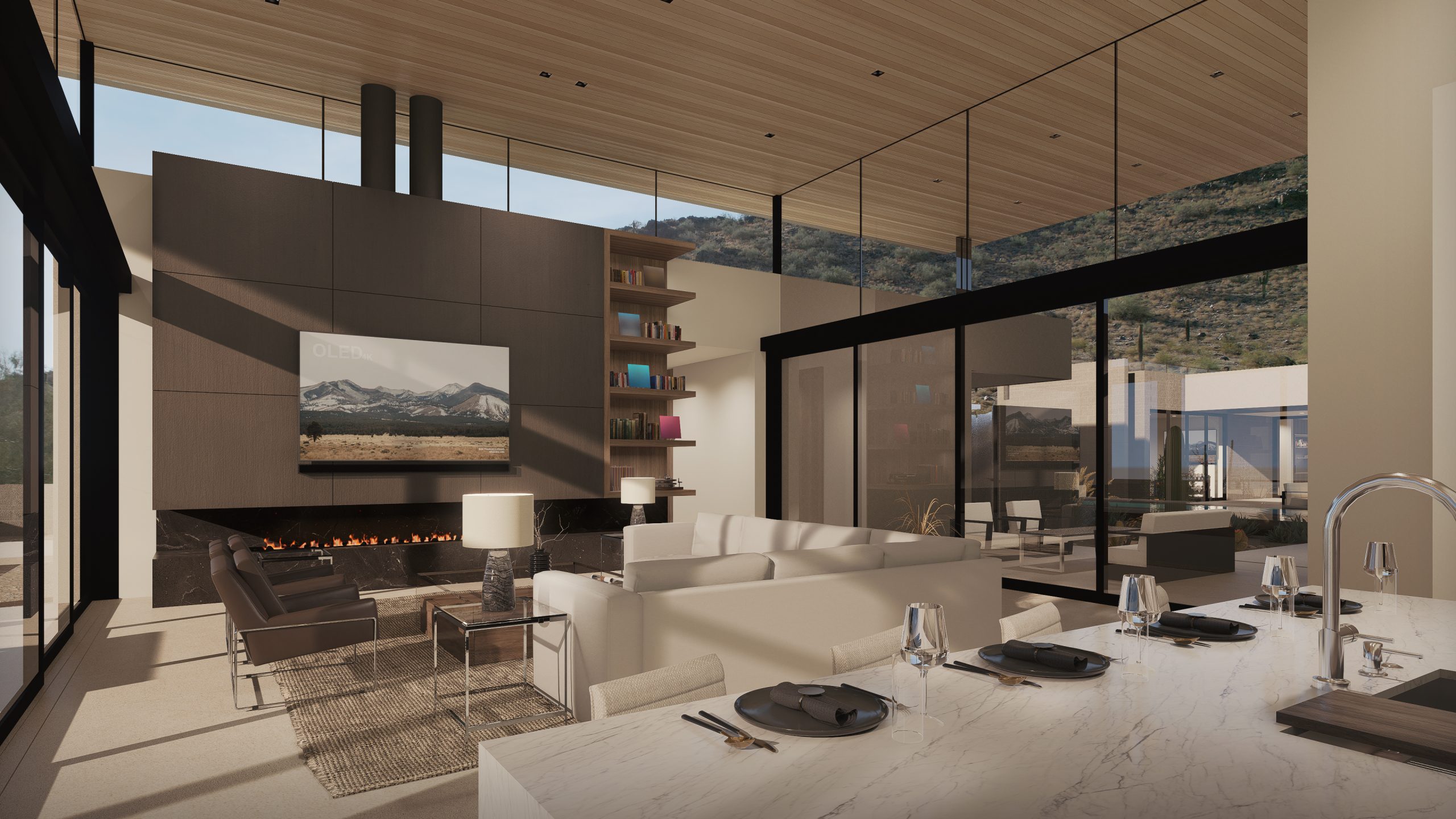 Feline Frontier (5) Birds Nest – Scottsdale Custom Home – Modern Architecture