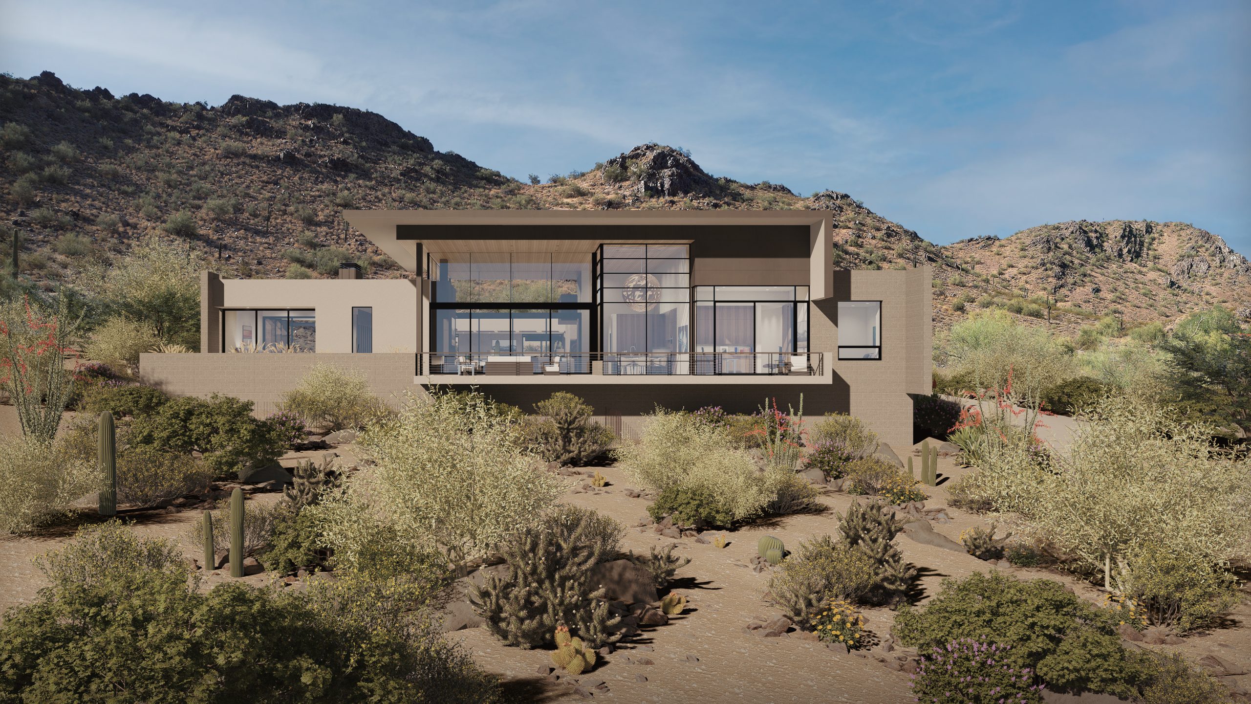 Feline Frontier (6) Birds Nest – Scottsdale Custom Home – Modern Architecture
